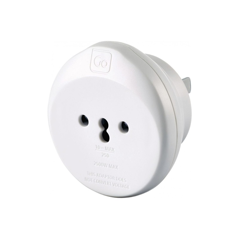 Go Travel Swiss-USA Adapter – White