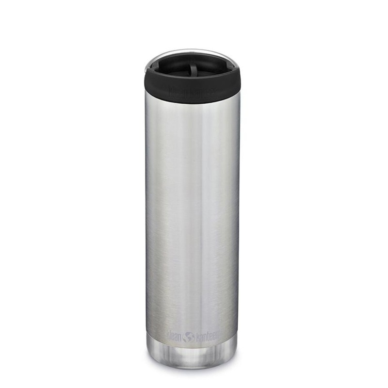 Klean Kanteen Insulated TKWide 20oz Water Bottle (with Cafe Cap) (Brushed Stainless)