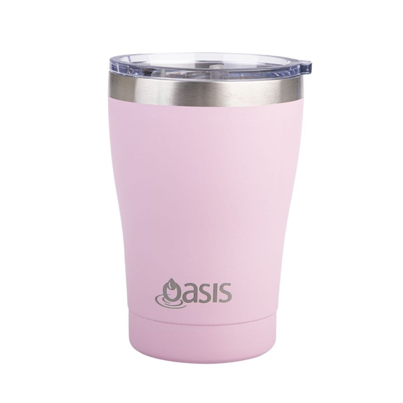 Oasis Stainless Steel Insulated Cup With Lid 350ML – Matte Carnation