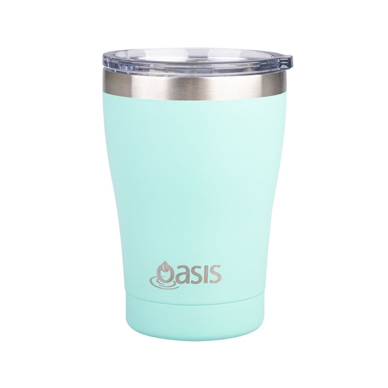 Oasis Stainless Steel Insulated Cup With Lid 350ML – Matte Mint