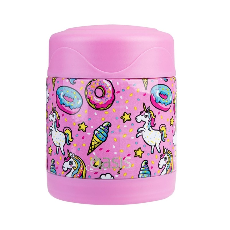 Oasis Stainless Steel Insulated Kids’ Food Flask 300ML – Unicorn