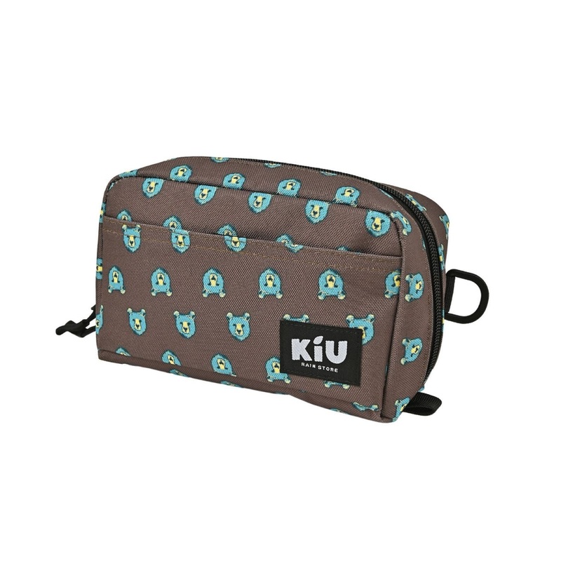 KiU Water Repellent Pouch Large (Bear Face)