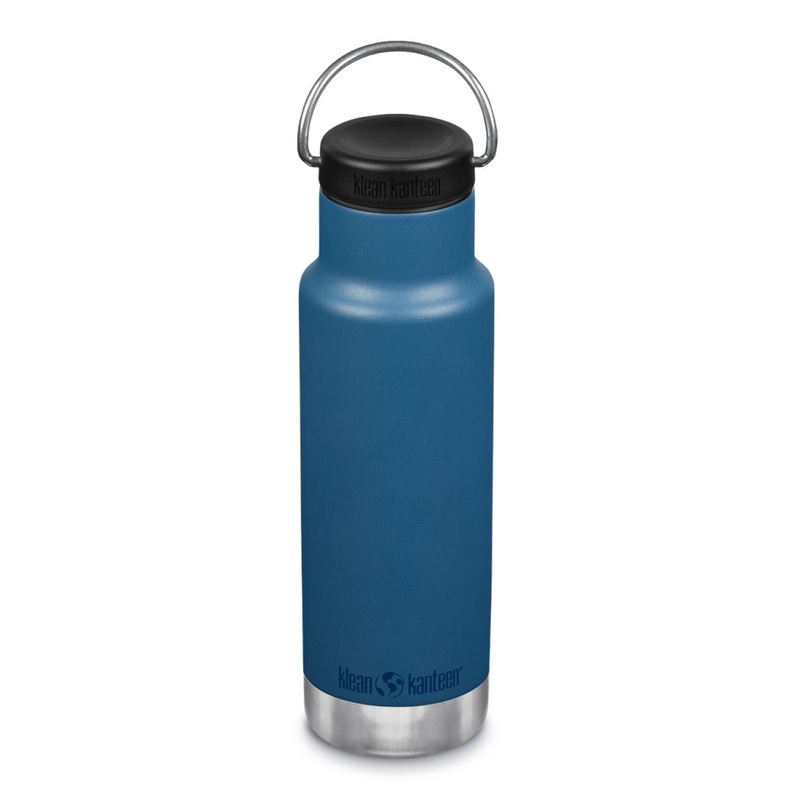 Klean Kanteen Insulated Classic 12oz Water Bottle (with Loop Cap) (Real Teal)