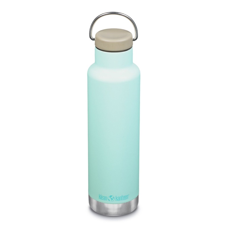 Klean Kanteen Insulated Classic 20oz Water Bottle (with Loop Cap) (Blue Tint)