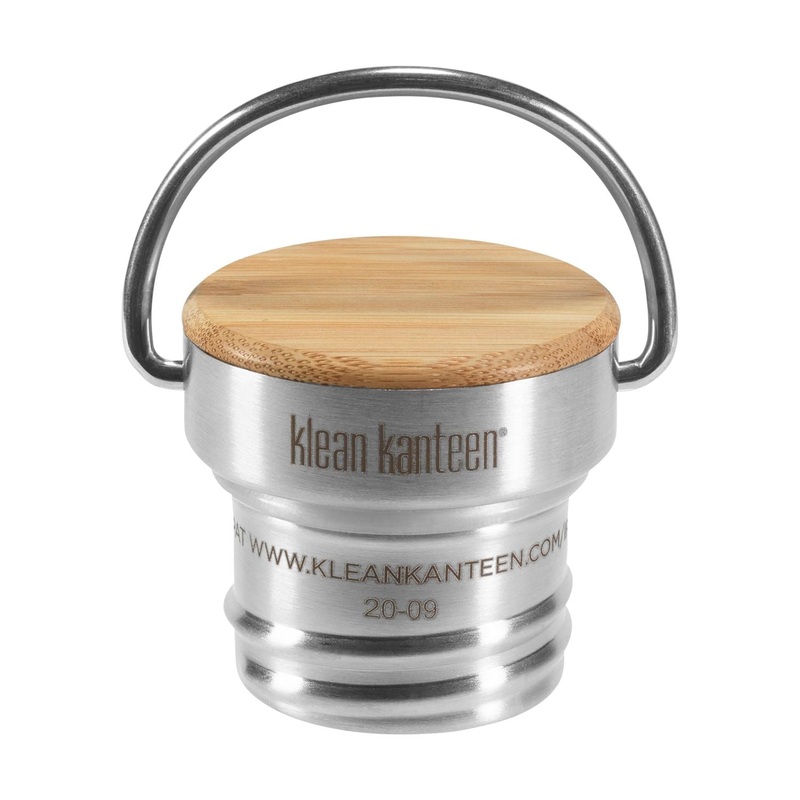 Klean Kanteen Water Bottle Bamboo Loop Cap with Bale (For Classic Bottles)
