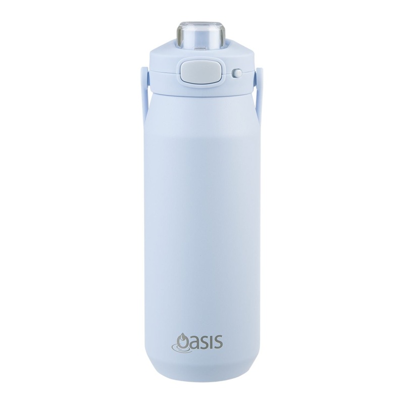 Oasis Ceramic Stainless Steel Triple Wall Capri Quick Release Drink Bottle 750ML – Periwinkle