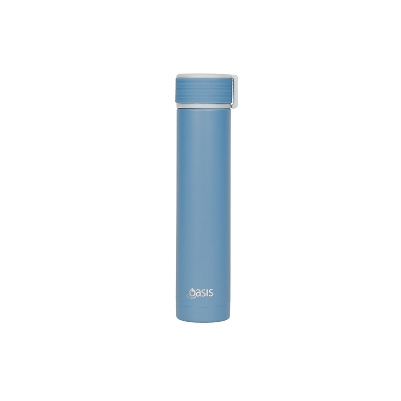 Oasis Skinny Mini Insulated Water Bottle 250ML Matte – Peri Blue (Mid Blue)