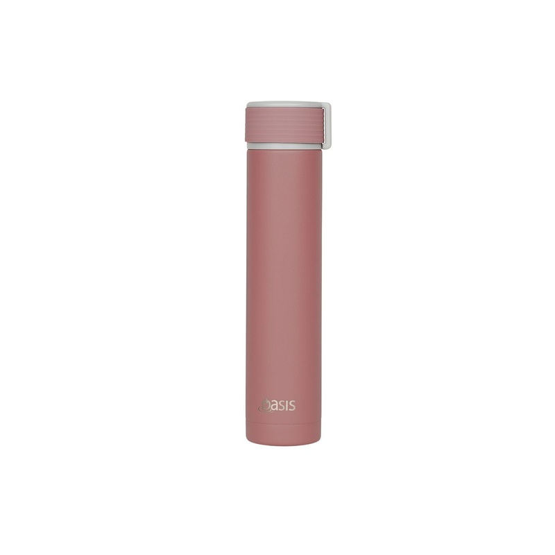 Oasis Skinny Mini Insulated Water Bottle 250ML Matte – Rose Quartz