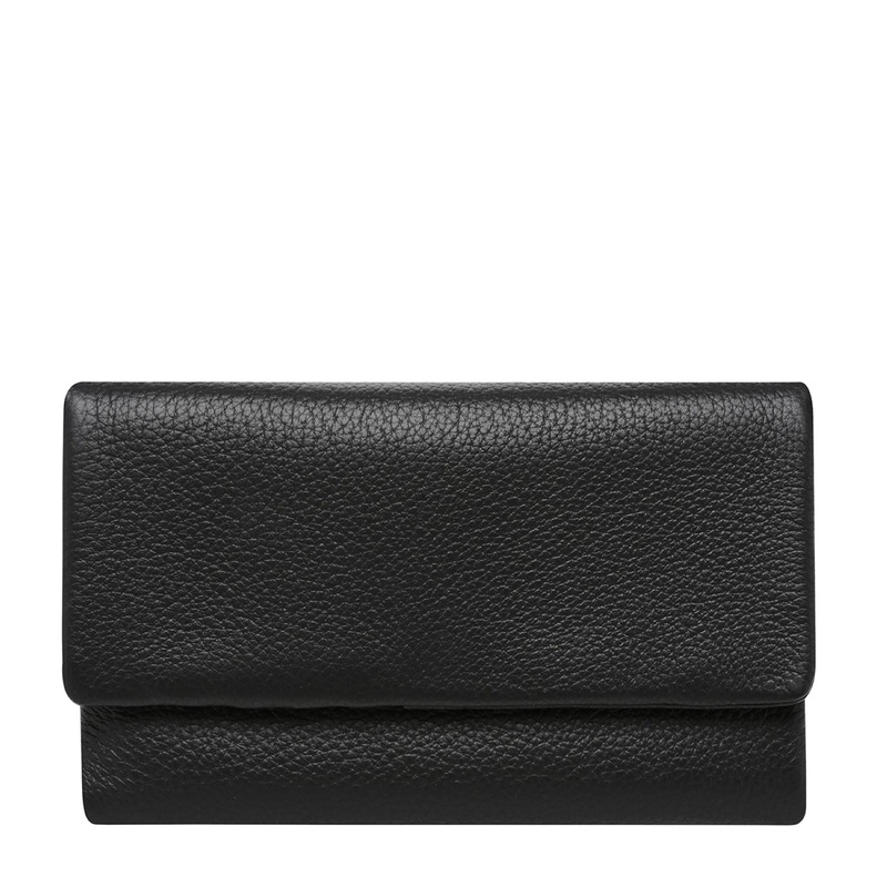 Status Anxiety Audrey Wallet – Black Pebble