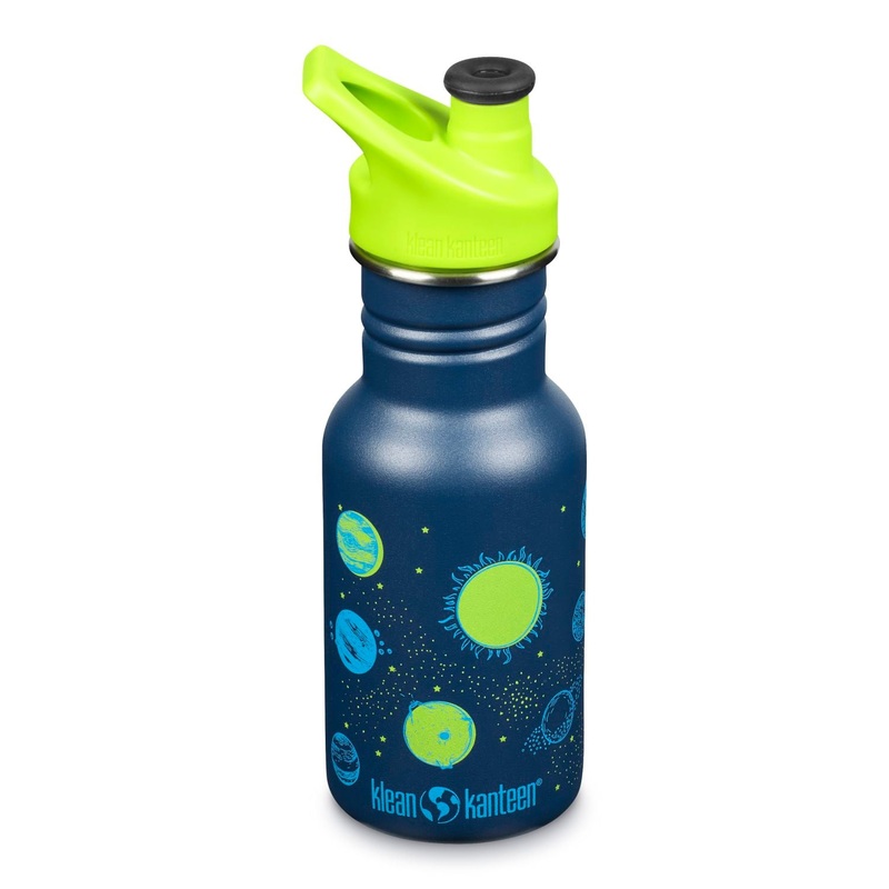 Klean Kanteen Kid Classic 12oz Water Bottle (with Kid Sport Cap) (Planets)