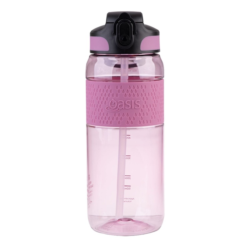 Oasis Tritan Sports Bottle With Sipper Straw 800ML – Pink Berry