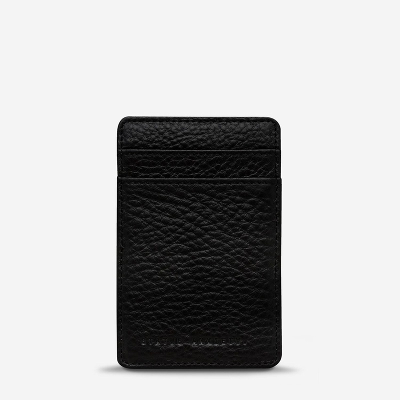 Status Anxiety Flip Leather Wallet – Black