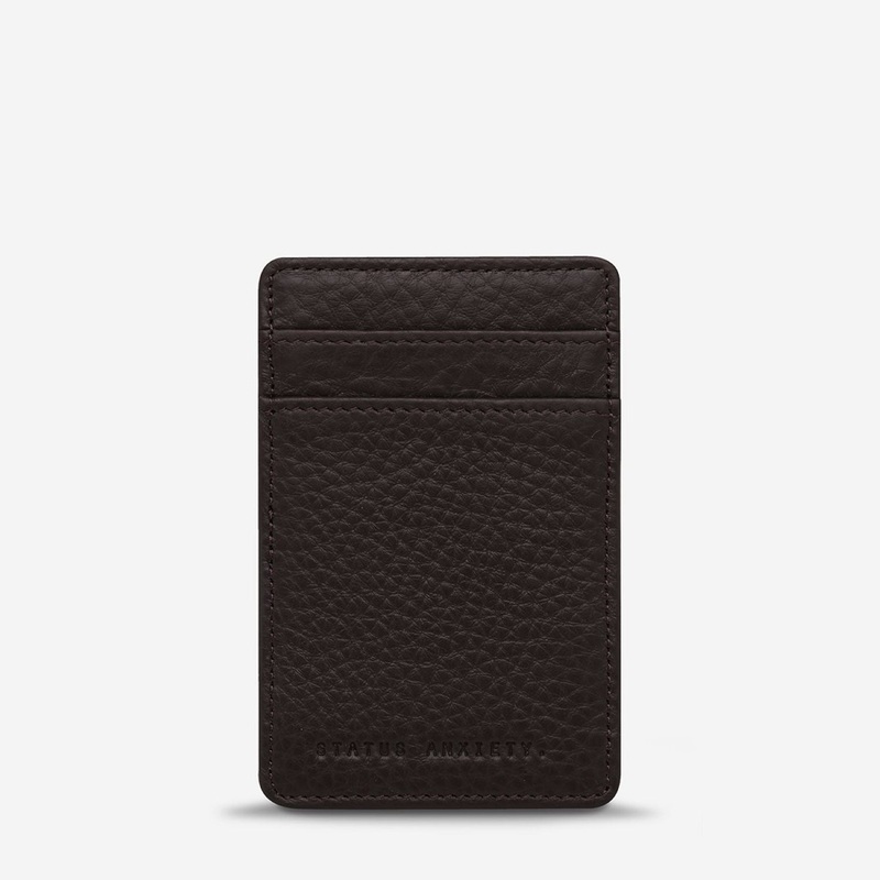 Status Anxiety Flip Leather Wallet – Chocolate