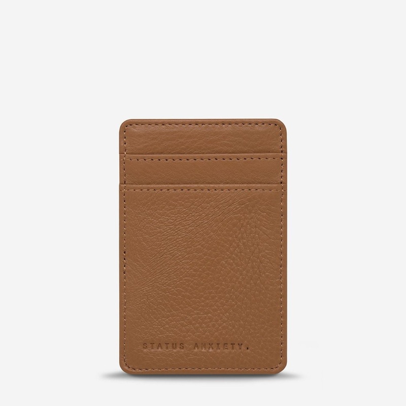 Status Anxiety Flip Leather Wallet – Tan
