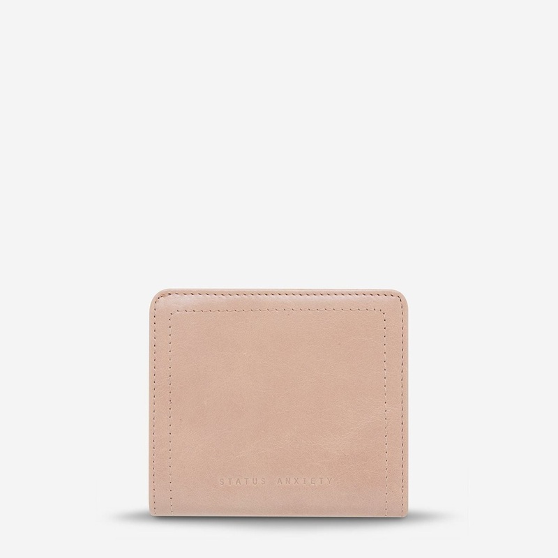 Status Anxiety In Another Life Leather Wallet – Dusty Pink