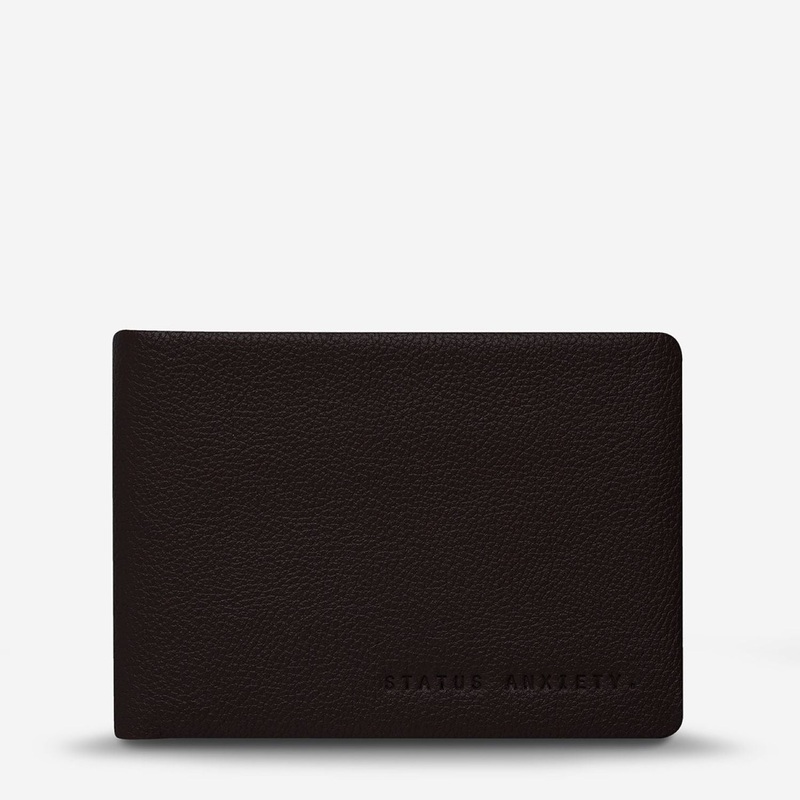Status Anxiety Jonah Italian Leather Wallet – Chocolate