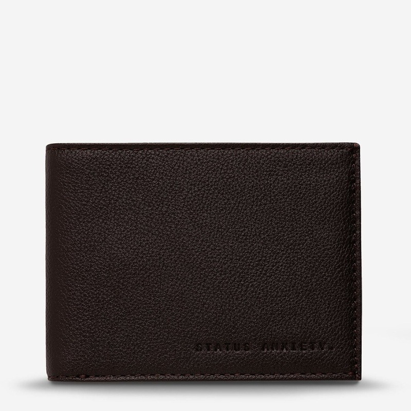 Status Anxiety Noah Leather Wallet – Chocolate