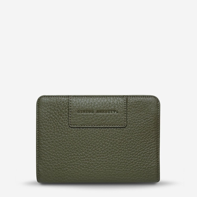 Status Anxiety Popular Problems Leather Wallet – Khaki