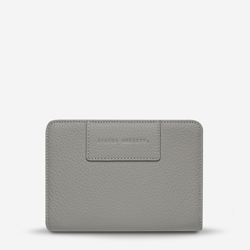 Status Anxiety Popular Problems Leather Wallet – Light Grey