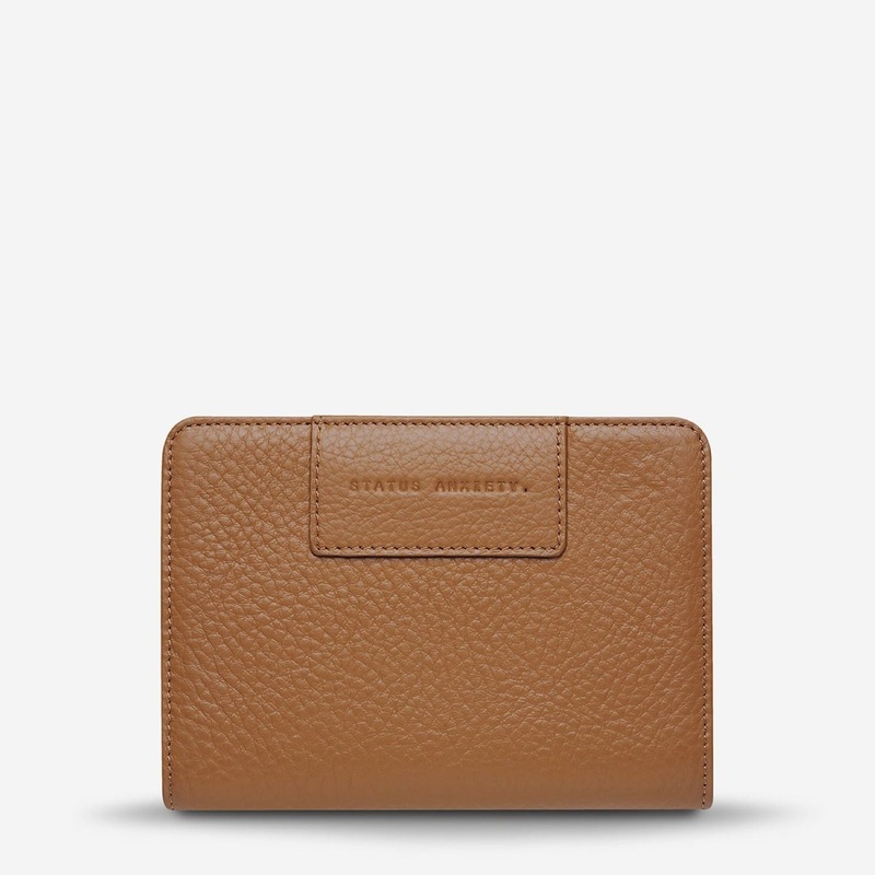 Status Anxiety Popular Problems Leather Wallet – Tan