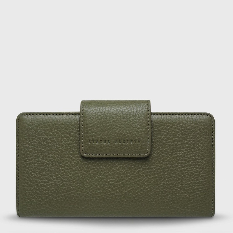 Status Anxiety Ruins Leather Wallet – Khaki
