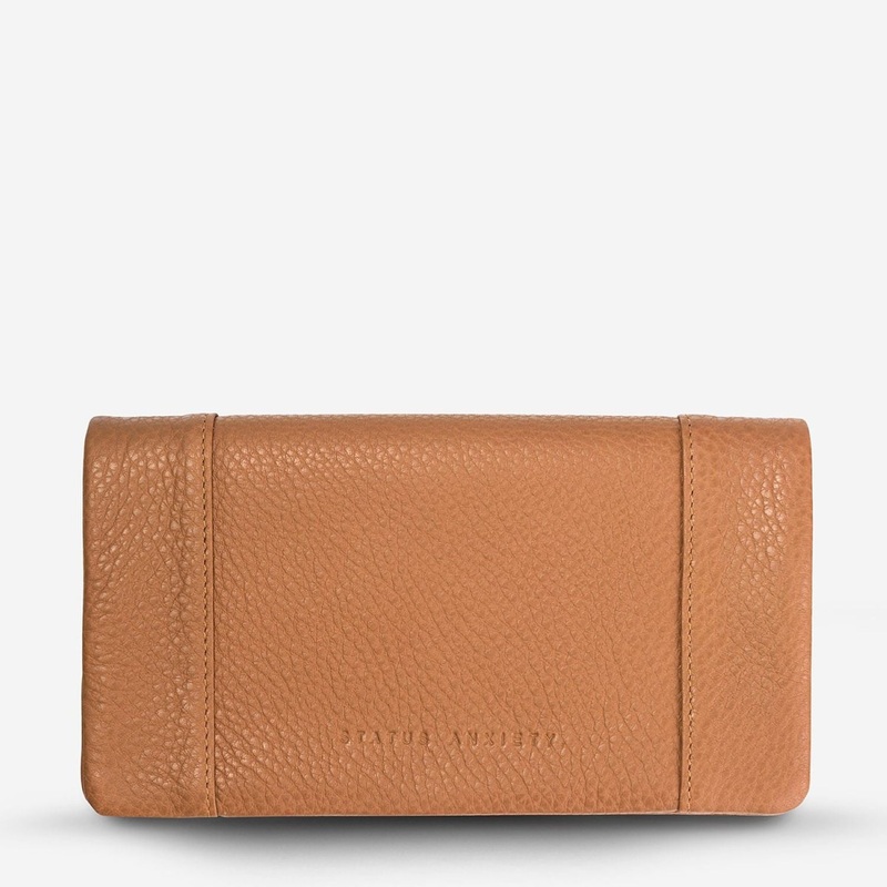 Status Anxiety Some Type Of Love Italian Leather Wallet – Tan