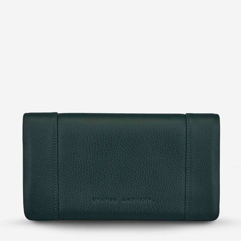 Status Anxiety Some Type Of Love Italian Leather Wallet – Teal
