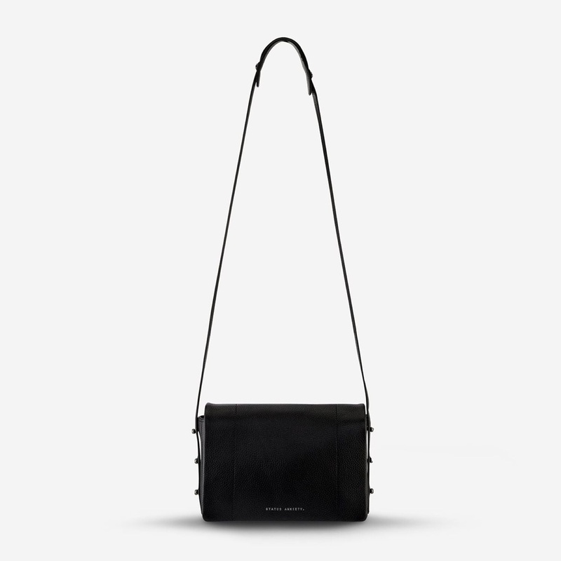 Status Anxiety Succumb Italian Leather Crossbody – Black