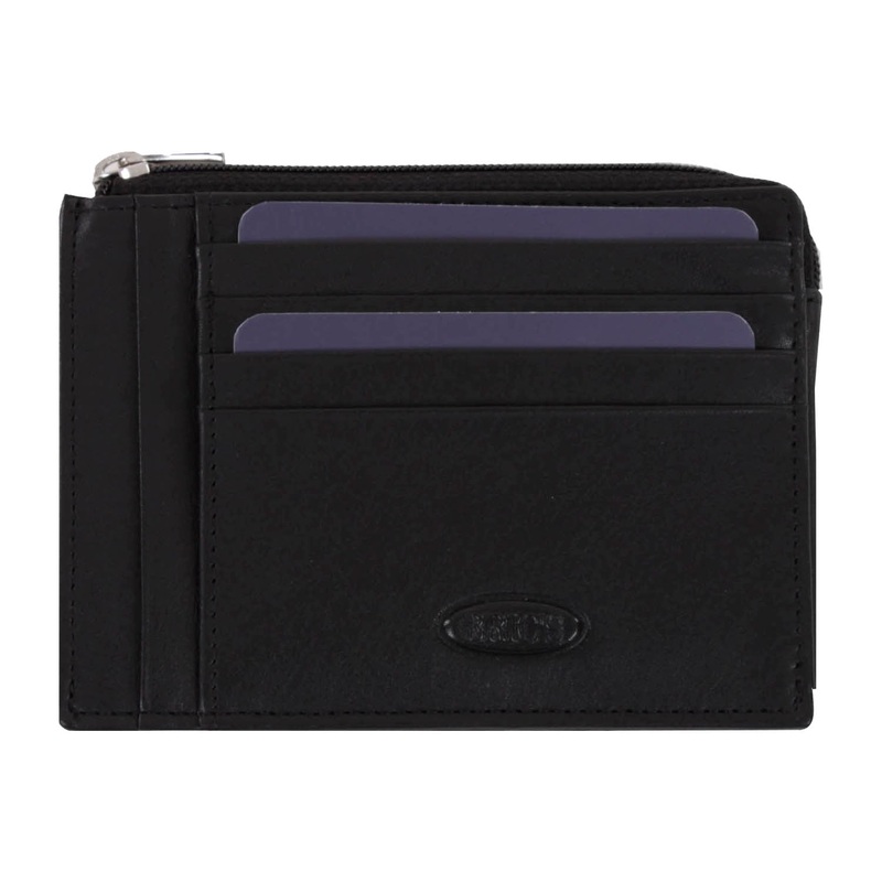 BRIC’S Cervino RFID Zip Card Holder (Black)