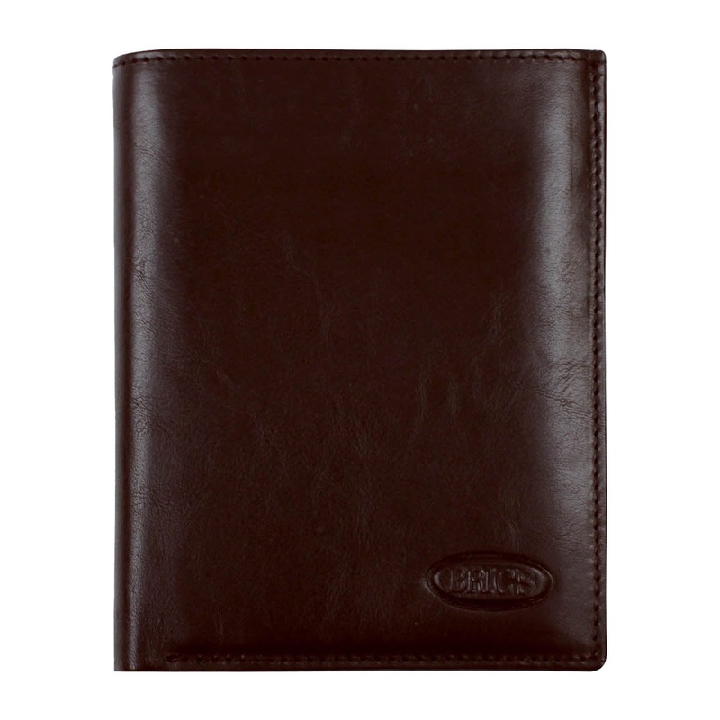 BRIC’S Monte Rosa RFID Vertical Wallet (Dark Brown)