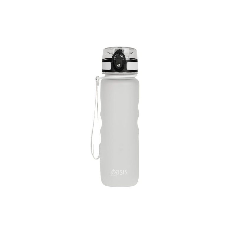 Oasis Tritan Sports Bottle with Handle Strap 500ML – White