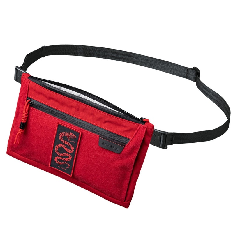 ALPAKA Zip Pouch Max V2 Axoflux 210D – Snake Edition Red