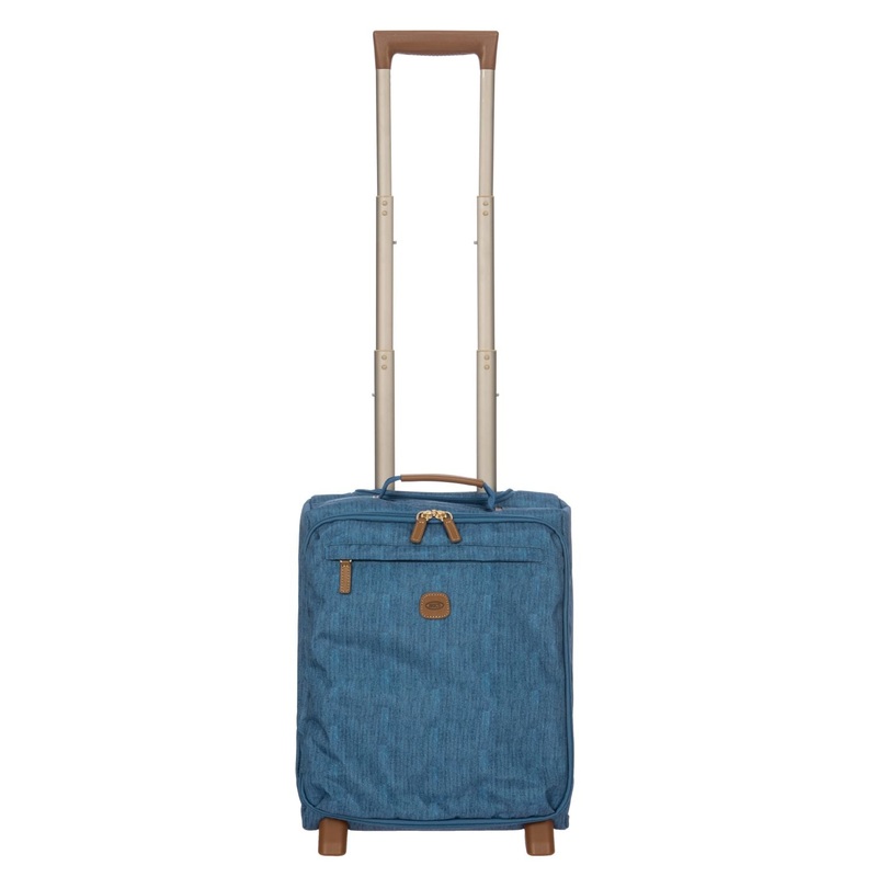 BRIC’S X-Travel 17.5 Underseat Trolley Luggage With Front Access Opening (Jeans)