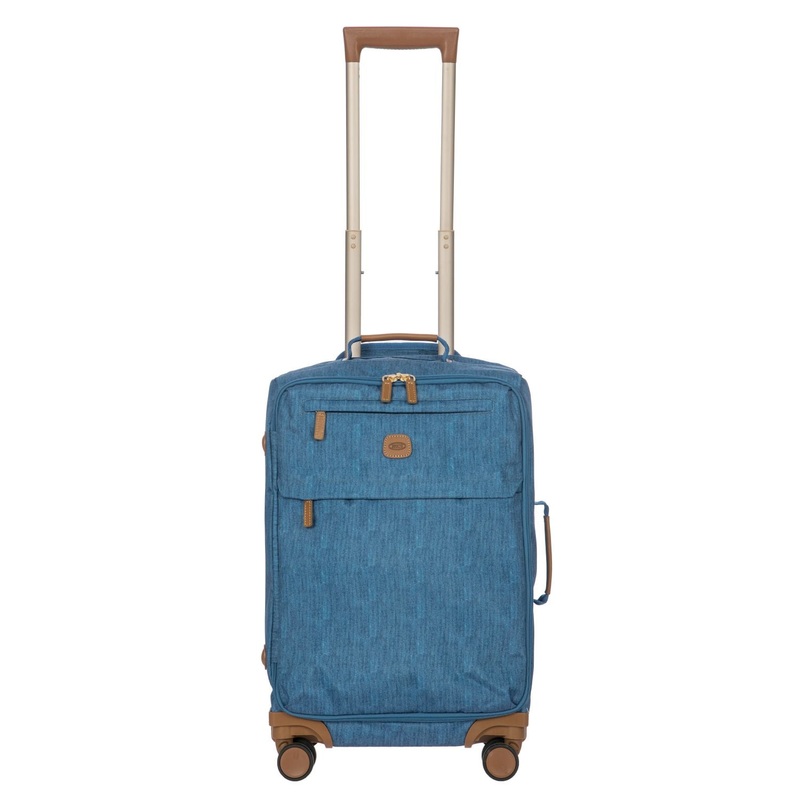 BRIC’S X-Travel 22 Carry On Luggage With Front Access Opening Spinner (Jeans)