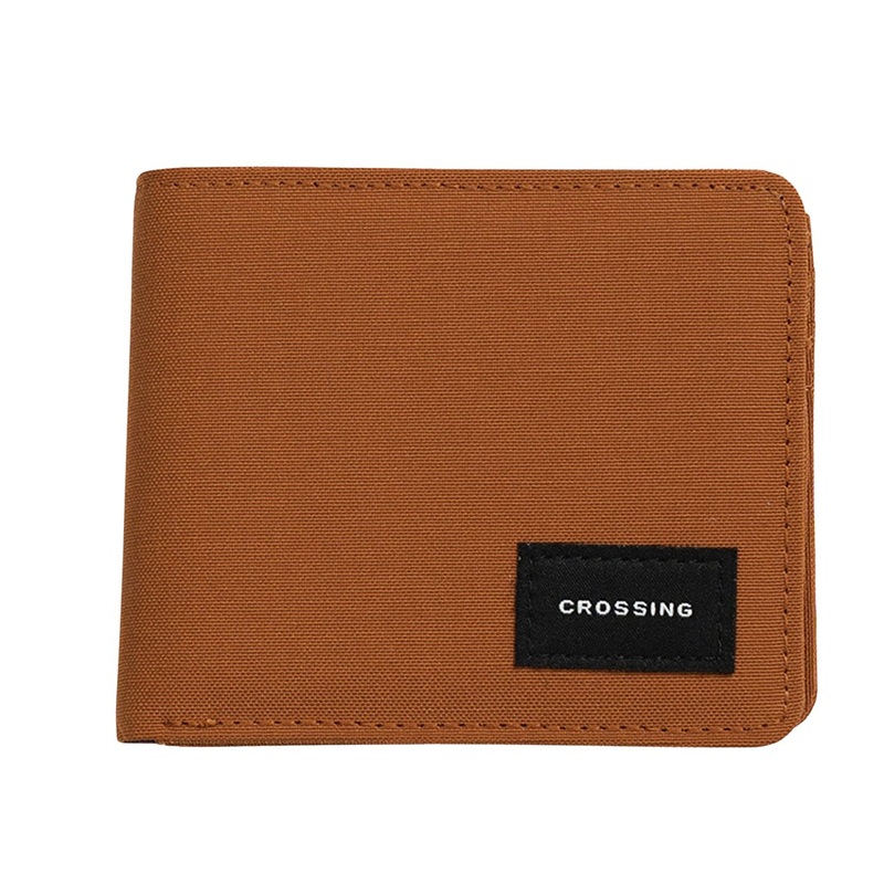 Crossing Bifold Wallet with Coin Pocket & Card Flap RFID – Copper