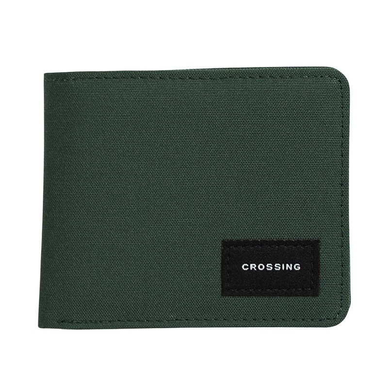 Crossing Bifold Wallet with Coin Pocket & Card Flap RFID – Green