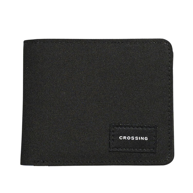 Crossing Bifold Wallet with Coin Pocket RFID – Black