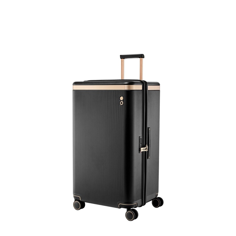 Echolac Dynasty Trunk 28 Upright Large Luggage (Black)