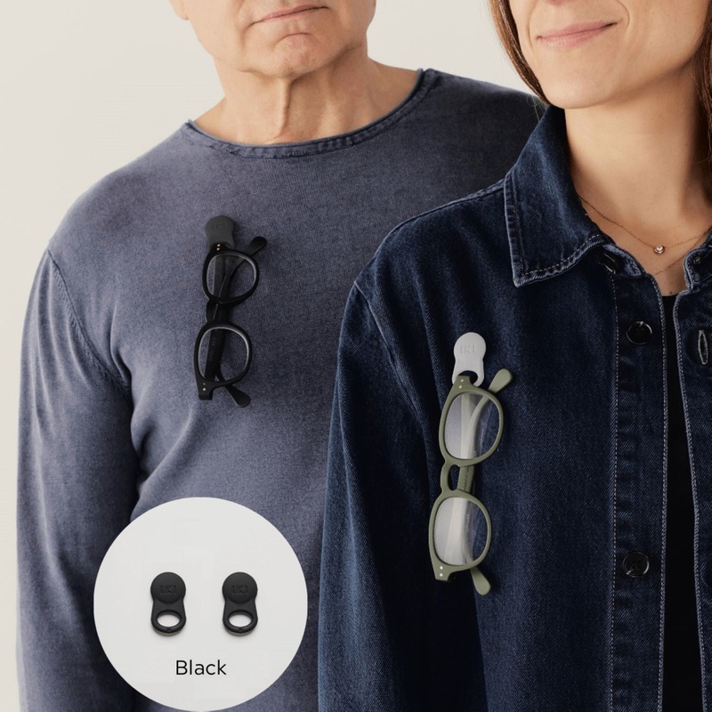 Klipsta Spex Glasses Clips 2 Pack (Black)