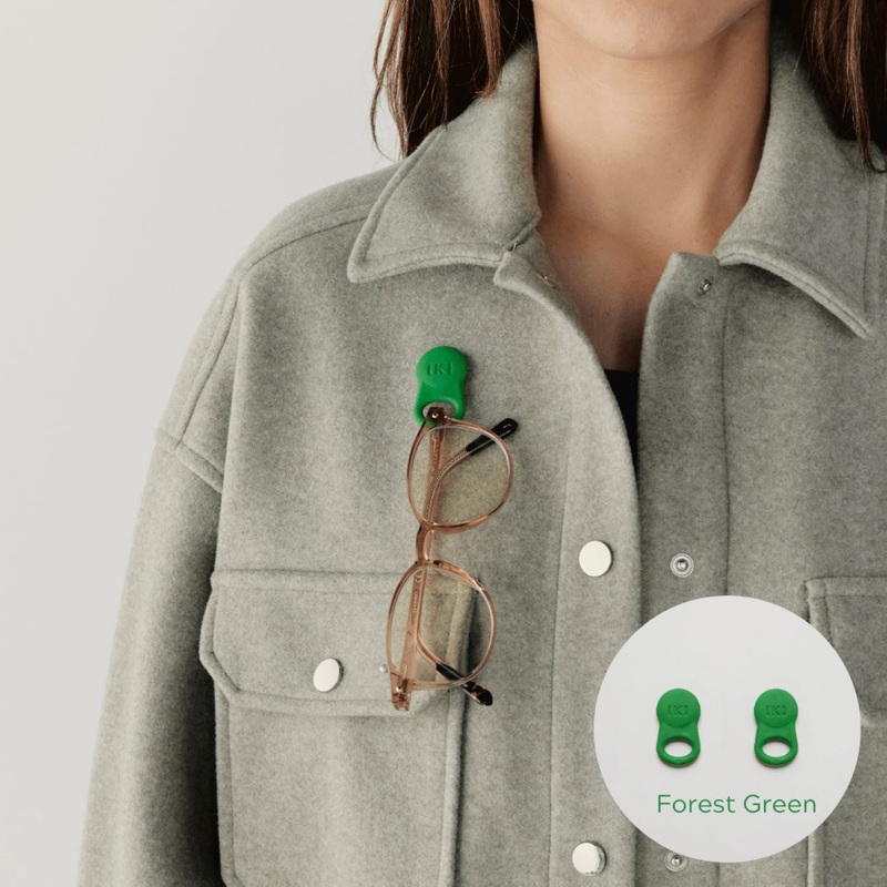 Klipsta Spex Glasses Clips 2 Pack (Forest Green)