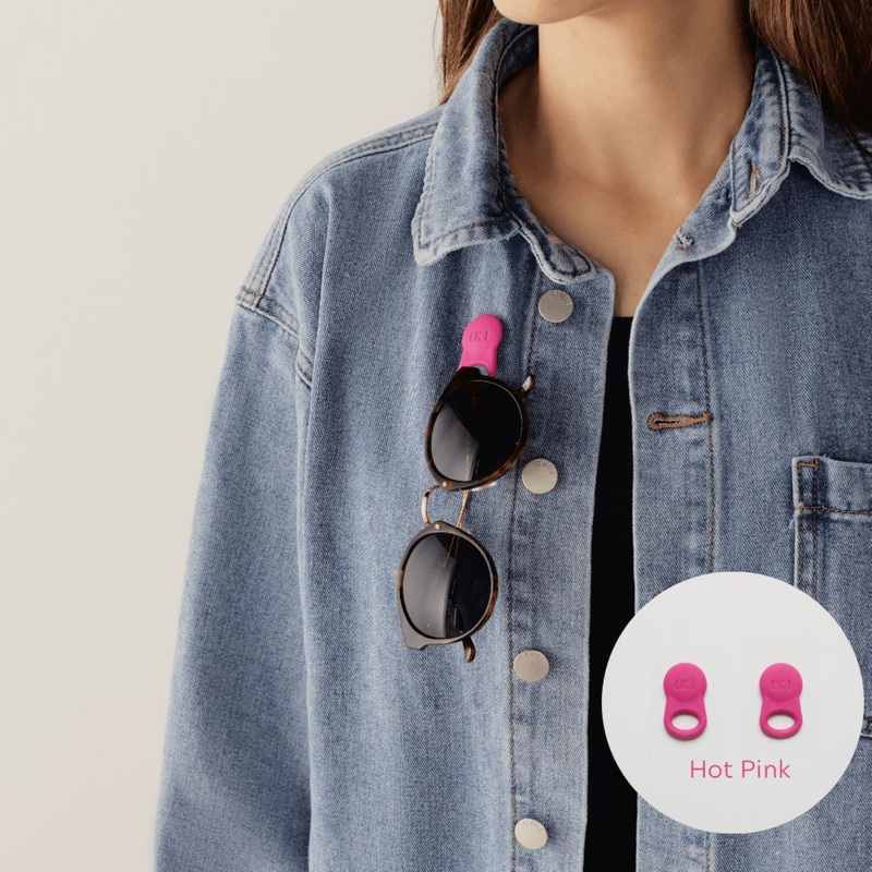 Klipsta Spex Glasses Clips 2 Pack (Hot Pink)