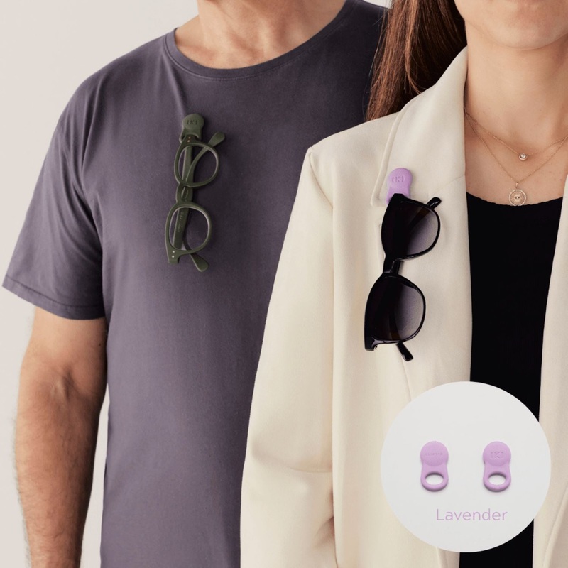 Klipsta Spex Glasses Clips 2 Pack (Lavender)