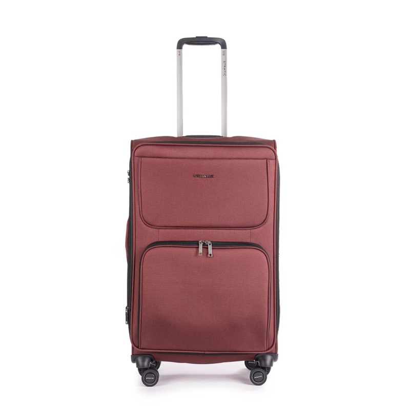 Stratic Bendigo Light + Suitcase M With Front Access Opening – Red Wine