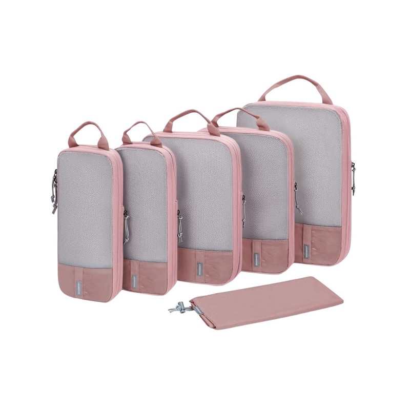 Bagsmart 6-In-1 Compression Packing Cubes (Brier Rose)