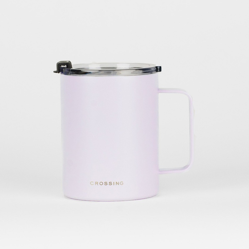 Crossing Neo Insulated S/S Ceramic Mug W Handle And Lid 420ml – Lilac