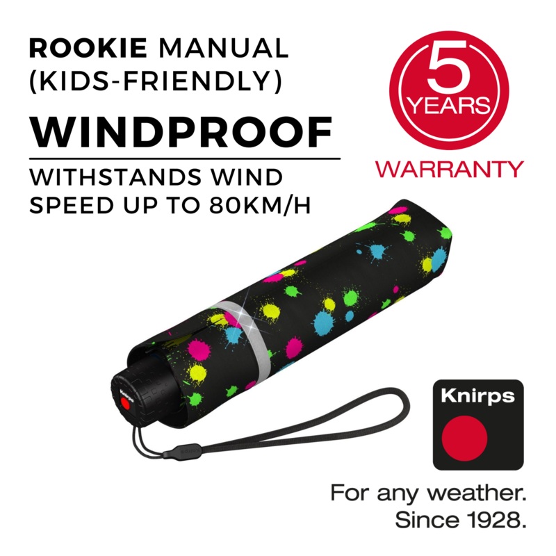 Knirps Rookie Manual Reflective Umbrella – Bubble Bust