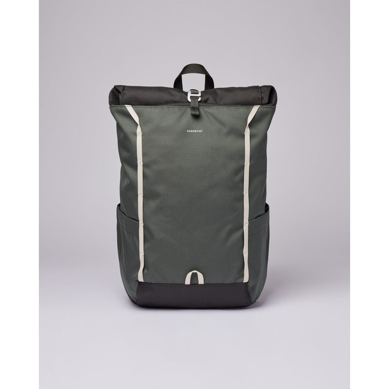 Sandqvist Arvid Backpack – Multi Green W/Grey Webbing
