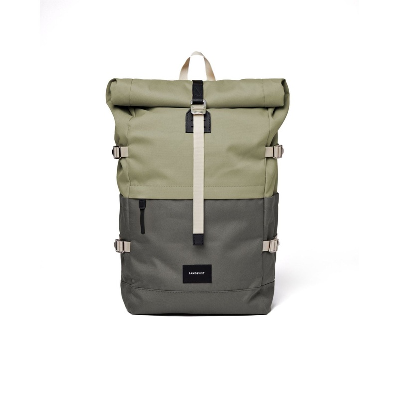 Sandqvist Bernt Backpack – Multi Dew Green/Night Grey