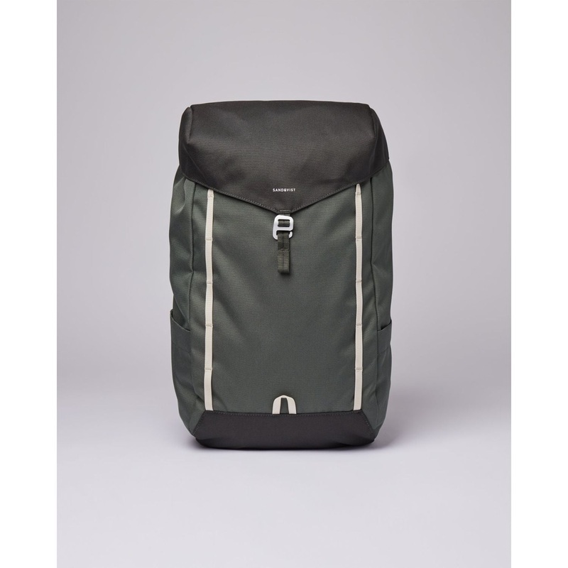 Sandqvist Walter Backpack – Multi Green W/Grey Webbing