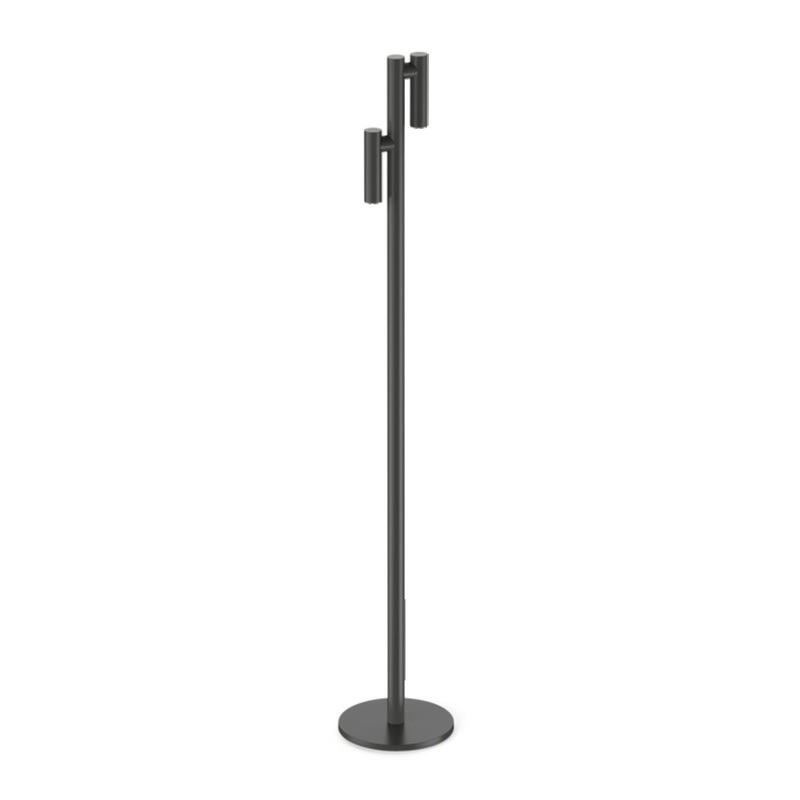 Ubiqua Zoom Twin Floor With 140/256 Lumens – 2.2W 3.7V Power (Black)